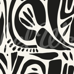 Fototapet, Abstract Forms, Black & White, Rebel Walls - Img 5
