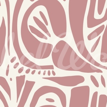Fototapet, Abstract Forms, Soft Pink, Rebel Walls - Img 2