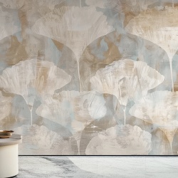 Fototapet Artistic Marron et Beige Gingko Rêve MG203 - Img 2