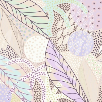 Fototapet, Artsy Leafs, Lilac, Rebel Walls - Img 2
