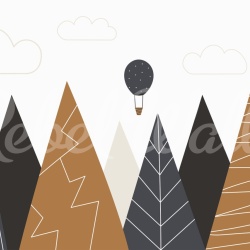 Fototapet, Balloon Mountain, Natural, Rebel Walls - Img 2