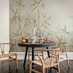 Fototapet, Bamboo Horizon, Yellow, Rebel Walls