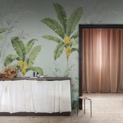 Fototapet, Banana Tree Jungle, Light Blue, Rebel Walls - Img 3