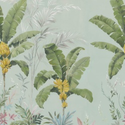 Fototapet, Banana Tree Jungle, Light Blue, Rebel Walls - Img 5