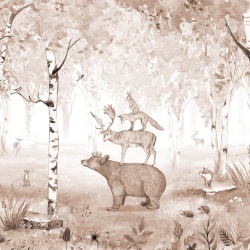 Fototapet Bear King - Brown, Kikki Belle - Img 2