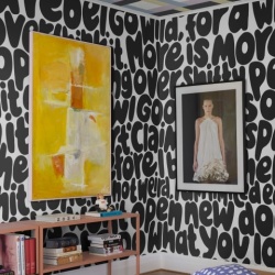 Fototapet, Blah Blah Blah, Black, Rebel Walls - Img 3