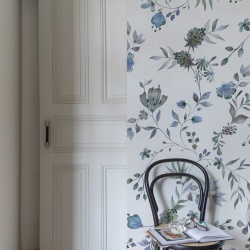 Fototapet, Blossom Fling, Blue, Rebel Walls