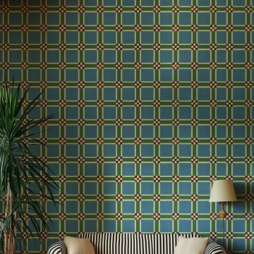 Fototapet, Bold Grid, Green, Rebel Walls - Img 3