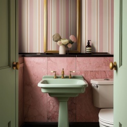 Fototapet, Border Stripe, Pink, Rebel Walls