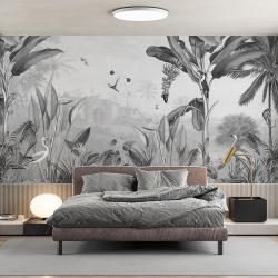 Fototapet Botanical Beauty - Black and White, Sir Edward