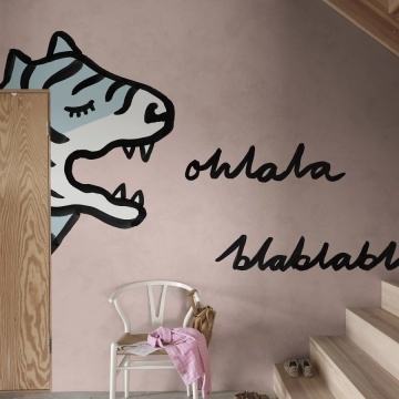 Fototapet, Cat Talk, Pink, Rebel Walls - Img 3