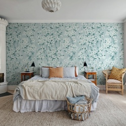 Fototapet, Cherry Blossom Tree, Blue, Rebel Walls