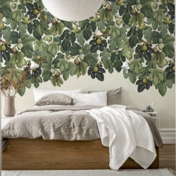 Fototapet, Dangling Figs, Green, Rebel Walls