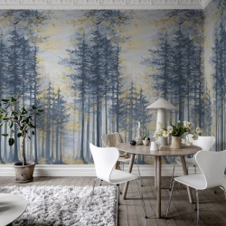 Fototapet, Daybreak, Blue, Rebel Walls