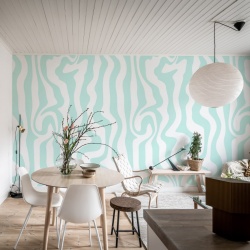Fototapet, Dizzy, Turquoise, Rebel Walls