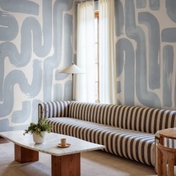 Fototapet, Drape Brush, Blue, Rebel Walls - Img 3