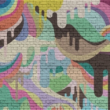 Fototapet, Dripping Rainbow, Rebel Walls - Img 2