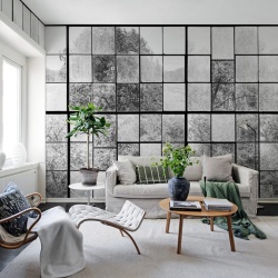 Fototapet, Factory Window, Graphite, Rebel Walls - Img 5
