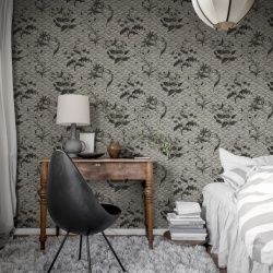 Fototapet, Floral Ripple, Graphite, Rebel Walls - Img 5