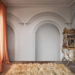 Fototapet, Forest Vaults, White, Rebel Walls