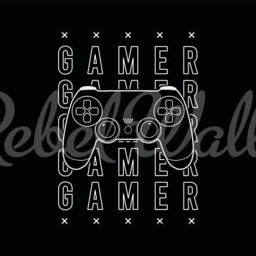 Fototapet, Gamer, Black, Rebel Walls - Img 2