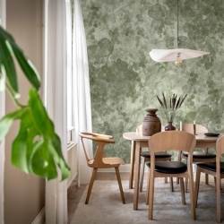 Fototapet, Grapevine Silhouette, Green, Rebel Walls