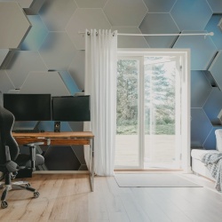 Fototapet, Hexagon, Gray, Rebel Walls