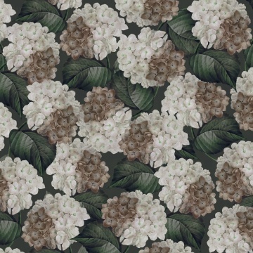 Fototapet, Hydrangea, Midnight, Rebel Walls - Img 2