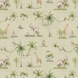 Fototapet Joyful Jungle - Green, Kikki Belle - Img 2