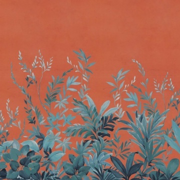 Fototapet, Jungle Meadow, Orange, Rebel Walls - Img 2