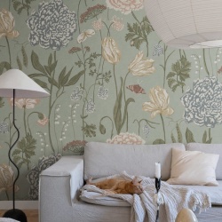 Fototapet lavabil, Aurelie Mural, Turquoise, Sandberg