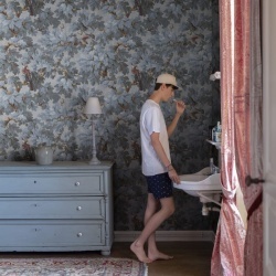 Fototapet lavabil, Benjamin Misty Blue, Sandberg - Img 3