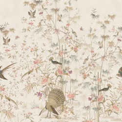 Fototapet lavabil, Chinoiserie Garden, Eggshell, Sandberg - Img 2