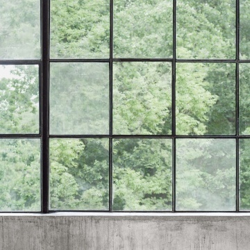 Fototapet lavabil, Concrete Wall Windows 9514W - Img 2
