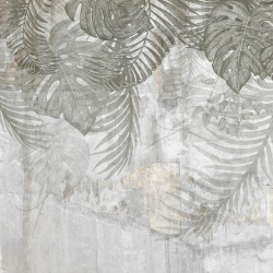 Fototapet, Monstera Wall, Gray, Rebel Walls - Img 2