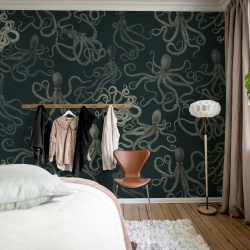 Fototapet, Octopus, Dark, Rebel Walls - Img 3