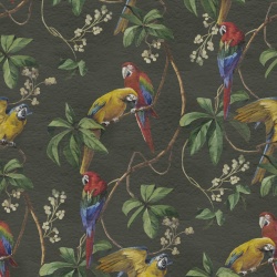 Fototapet, Parrots, Green, Rebel Walls - Img 2