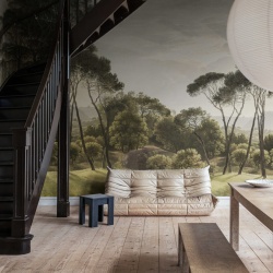 Fototapet, Pine Wood, Green, Rebel Walls