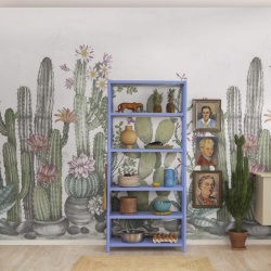 Fototapet, Playfull Cactus, Ivory, Rebel Walls - Img 3