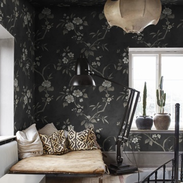 Fototapet, Poetic Flora, Black, Rebel Walls - Img 3