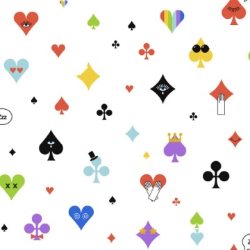 Fototapet, Poker Face, Rainbow, Rebel Walls - Img 2