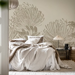 Fototapet, Protea Bloom, Soft Gray, Rebel Walls - Img 3