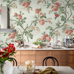Fototapet, Rose Garland, Pink, Rebel Walls