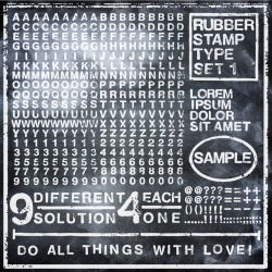 Fototapet, Rubber Stamp, black, Rebel Walls - Img 4