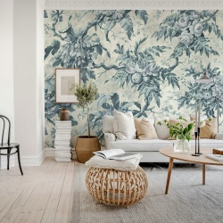 Fototapet, Rustic Bouquet, Blue, Rebel Walls