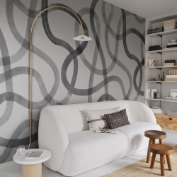 Fototapet, Serpentine, Gray, Rebel Walls