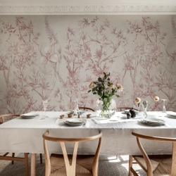 Fototapet, Silk Floral, Dusty Pink, Rebel Walls
