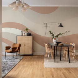 Fototapet, Smooth Waves, Beige, Rebel Walls
