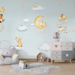 Fototapet Sweet Dreams - Blue, Oliver Robins