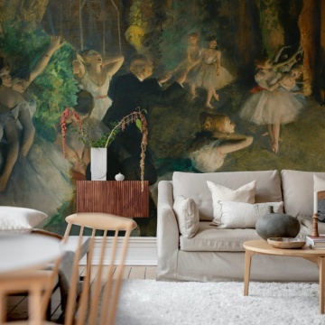Fototapet, The Rehearsal of the Ballet Onstage by Degas, Rebel Walls - Img 3
